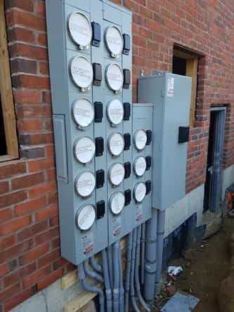 ajax electrician project on panel box