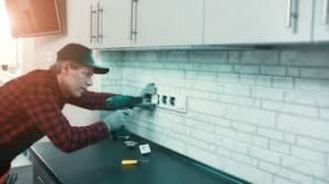 Ajax residential electrician fixing outlet