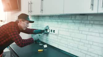 Ajax residential electrician fixing outlet