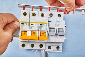 panel switch master electrician checking on panel switch